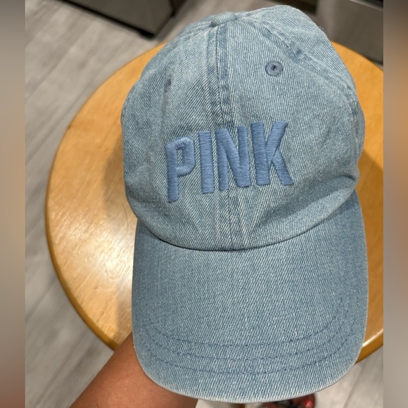 PINK Victoria's Secret Blue Denim Cap - Picture 2 of 7